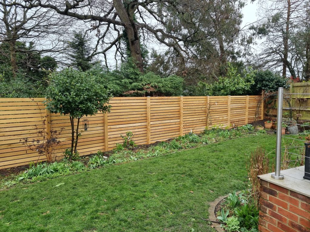 a Siberian Larch Fence Replacement